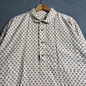 The Old Frontier Clothing Co Shirt Long Sleeve 1/2 Button Up Men's 2XL USA Made